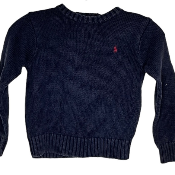 Vintage Polo by Ralph Lauren‎ Navy Cotton Sweater - Picture 1 of 6